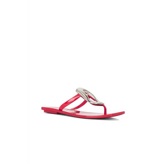 NEW JEFFREY CAMPBELL women's linques sandal in red - Picture 1 of 3